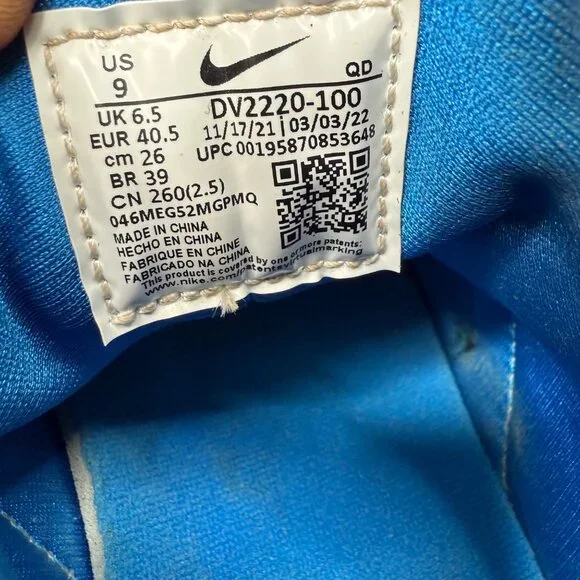 Nike Air Huarache Sneakers US 9 Red/White/Blue Athletic Shoes - Picture 5 of 9